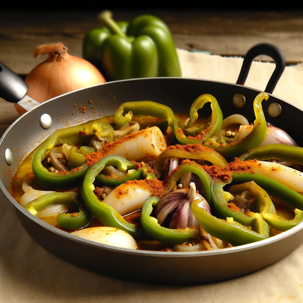 Chipirons basques épicés au vin blanc