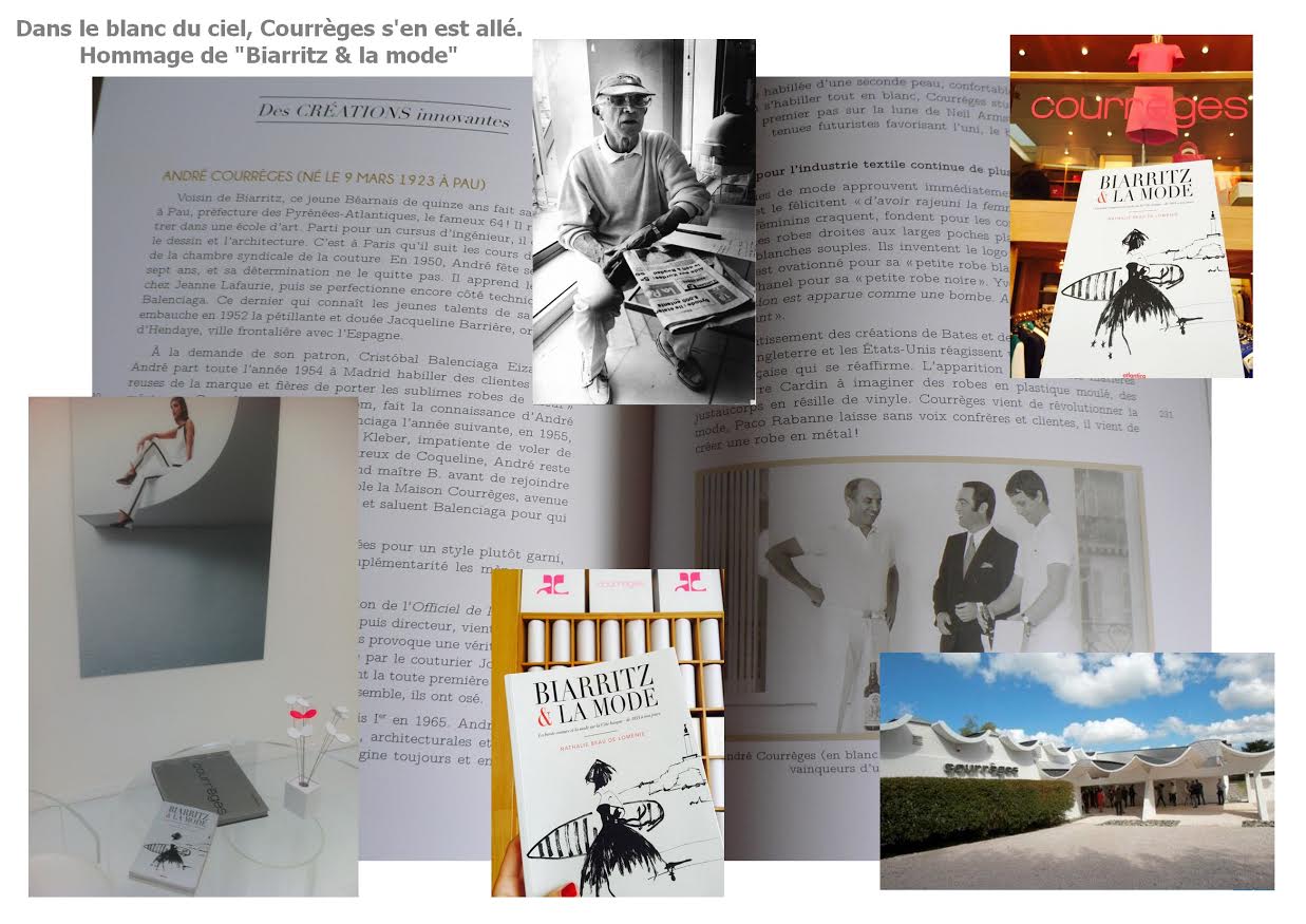 Dans le blanc du ciel, Courrèges s&rsquo;en est allé… Hommage de Biarritz & la mode