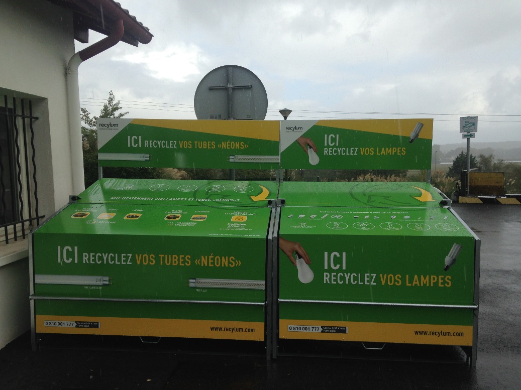 Au Pays-Basque, le recyclage des lampes se fait remarquer