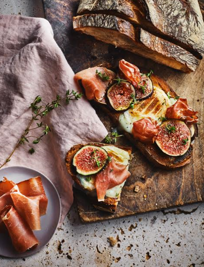 Tartine automnale de brebis basque au jambon de Bayonne