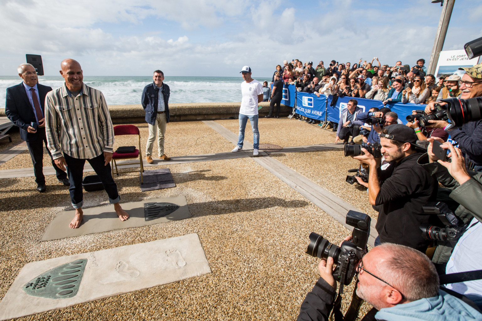 Kelly Slater, star du walk of fame d&rsquo;Anglet