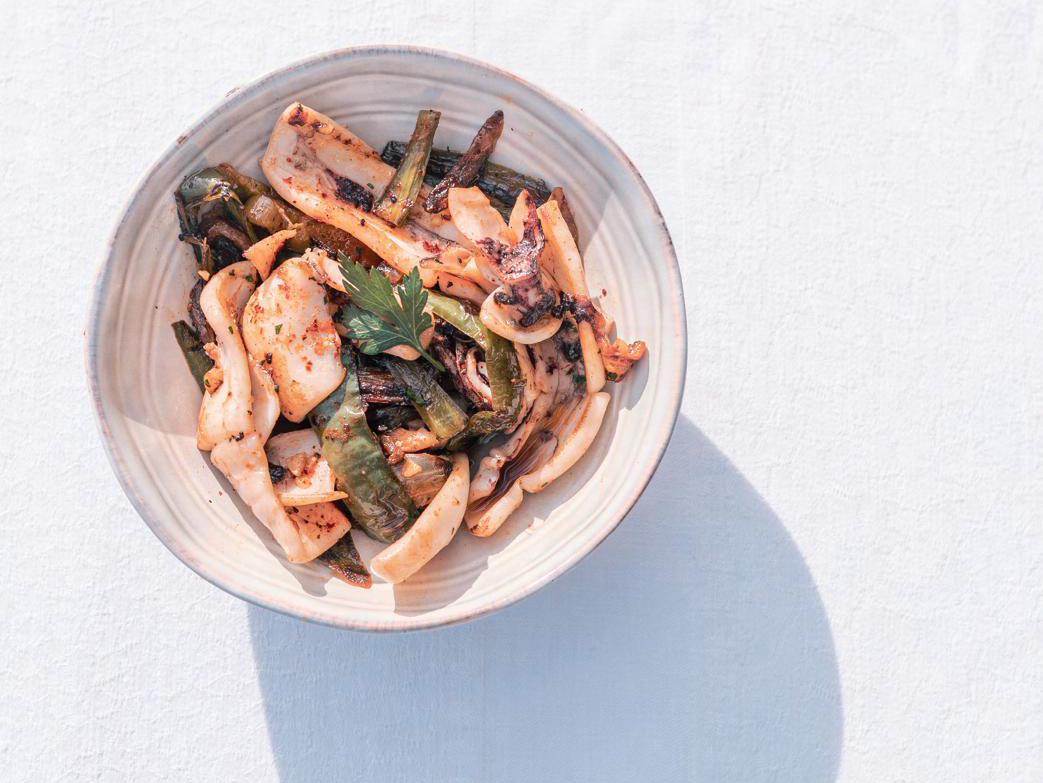 Les traditionnels chipirons de Jérôme Perraudin d&rsquo;Anglet