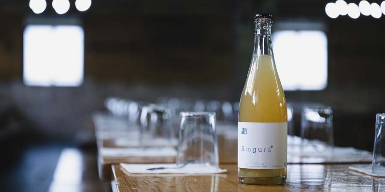 Le &lsquo;vin de pomme&rsquo; nature BIO, Aingura