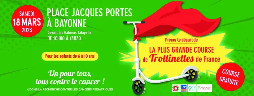 La deuxième édition bayonnaise de La Grande Course de Trottinettes de Bayonne !