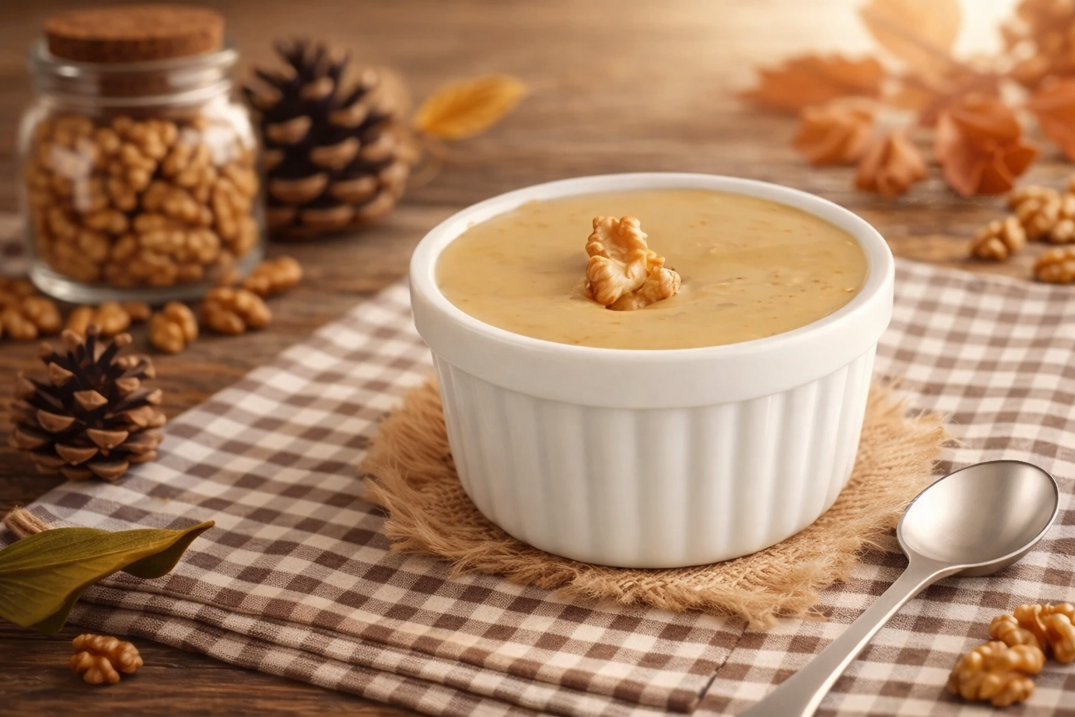 Dessert basque de Fêtes : Intxaursalsa