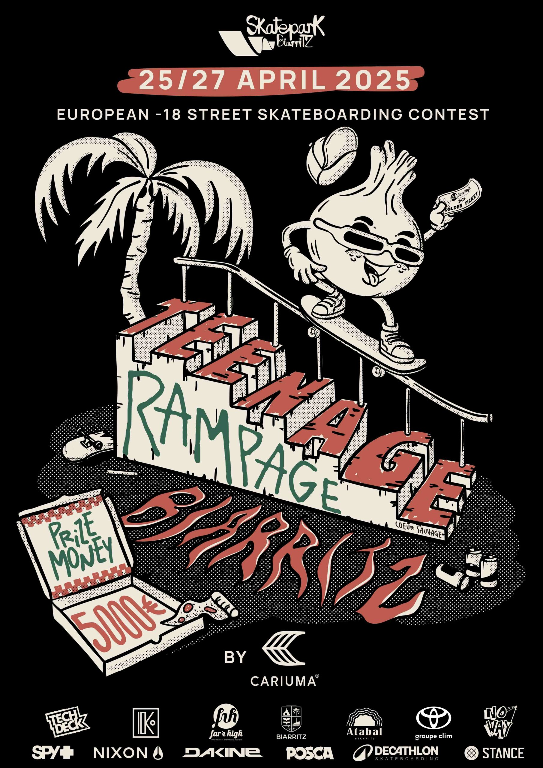 Teenage Rampage 2025 : les stars du skate débarquent à Biarritz !