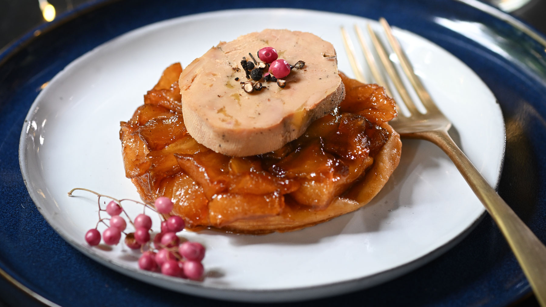 Tatins de pomme et foie gras