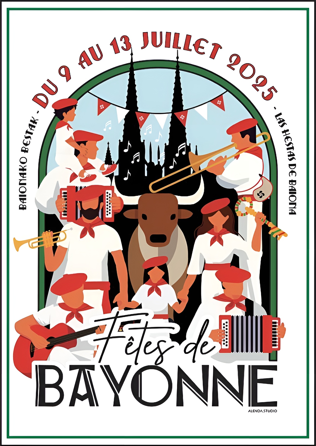 L’affiche des Fêtes de Bayonne 2025