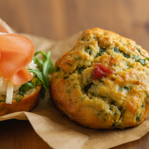 Muffins salés au jambon de Bayonne