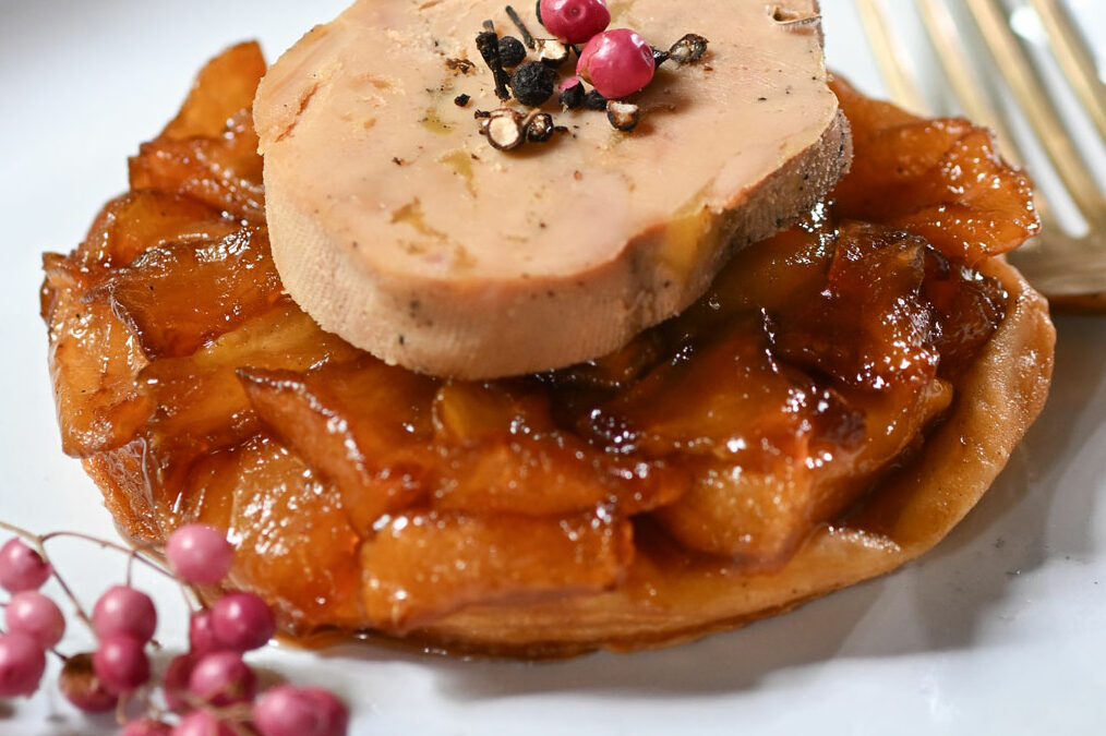 Tatins de pomme et foie gras