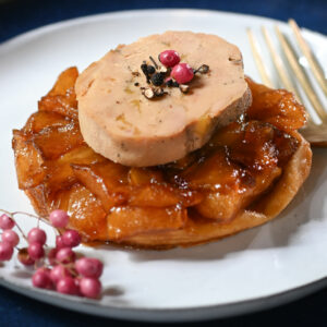 Tatins de pomme et foie gras